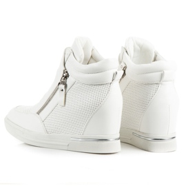 Wedge sneakers vit 1