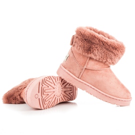 Bella Paris Snowboots med rosett rosa 1