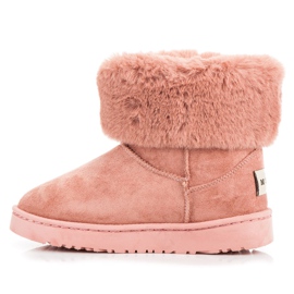 Bella Paris Mukluki med fransar rosa 1