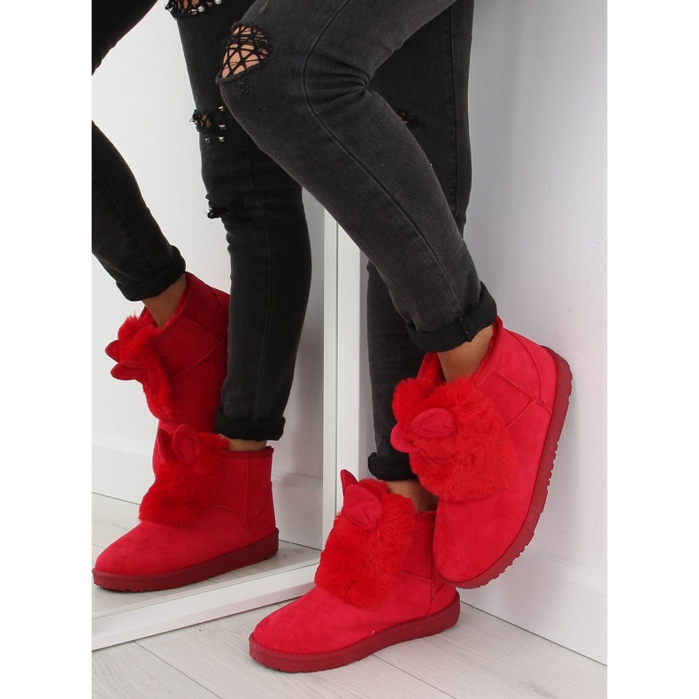 Röda emus med dumplings B198 röd 1