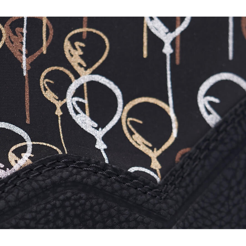 Stövlar för damsportsneakers med dragkedja svart Rieker M4953-00 2