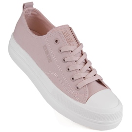 Nakenplattformssneakers för kvinnor Big Star LL274970 rosa 1