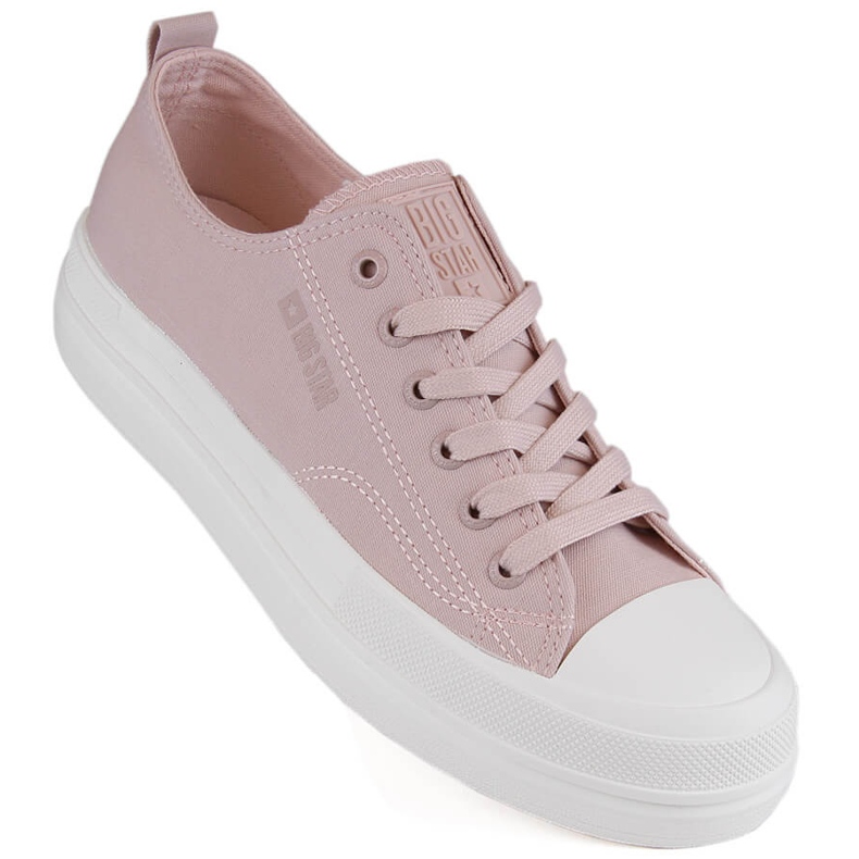 Nakenplattformssneakers för kvinnor Big Star LL274970 rosa 1