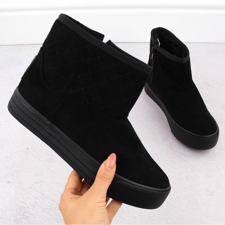 Snöskor för kvinnor, mukluk, svart Big Star OO274A522 1