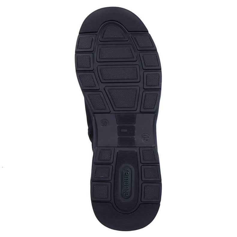 Vattentäta svarta kilstövlar för kvinnor Remonte D6677-03 2