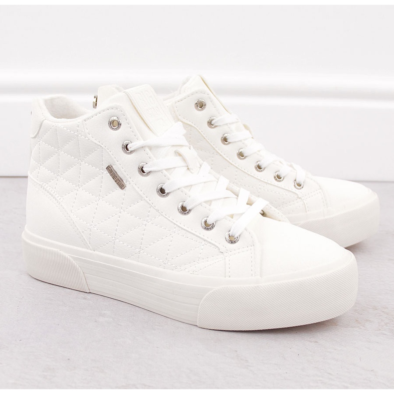 Vita quiltade isolerade sneakers Big Star OO274A479 2