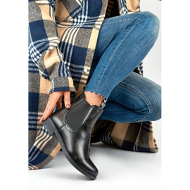 Klassiska isolerade Chelsea-stövlar för kvinnor, svarta MR-15B 1