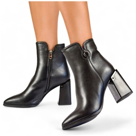 Damstövlar med spetsiga tå, svarta GD-FL2084B 1