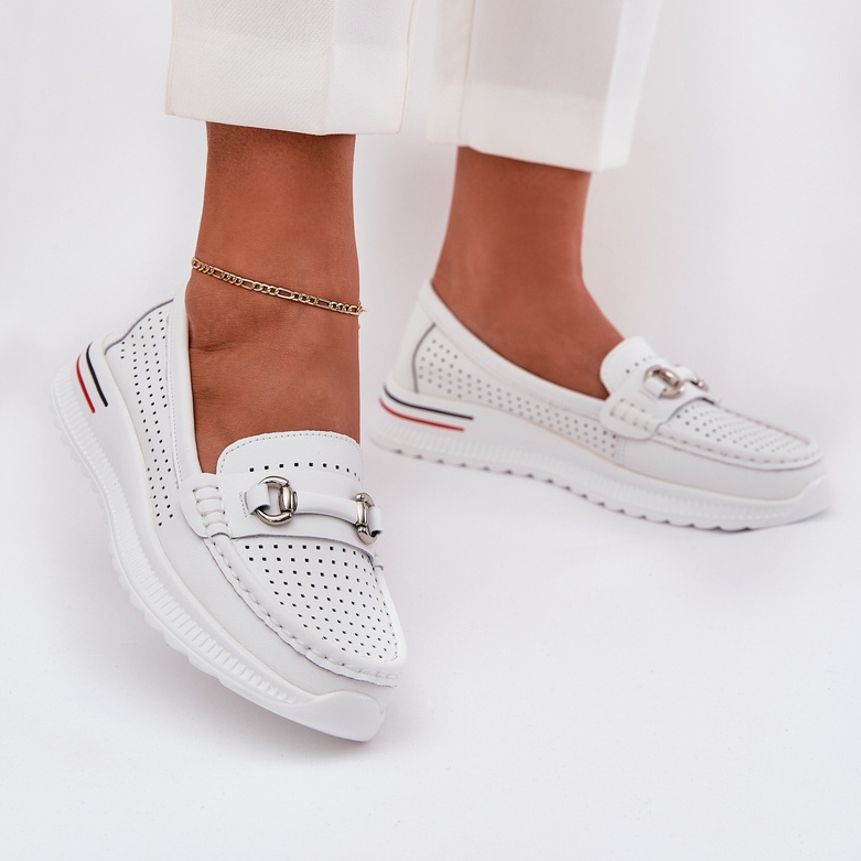 OpenWork Vinceza Natural Ballerinas 95331 White vit 2