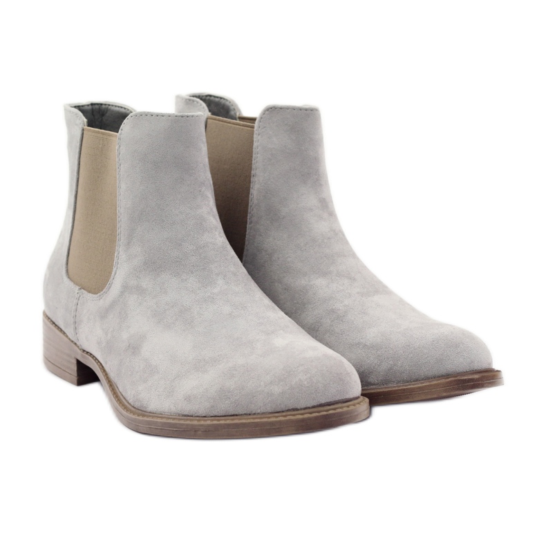 Grå Jodhpur stövlar Sergio Leone 301 4