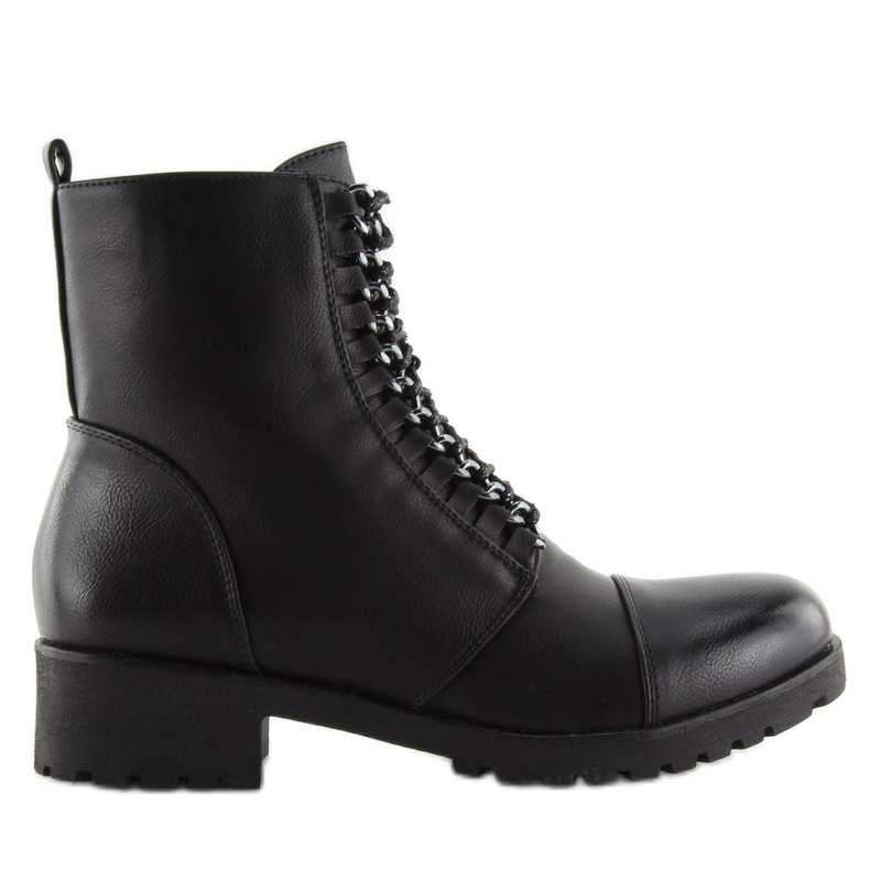 Svarta Workery boots A89626 svart 2