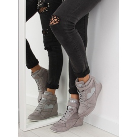 Grå Gråa dam sneakers 1542 grå 2