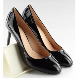 Pumpar för kvinnor svartlackerade L7073 Svart 1