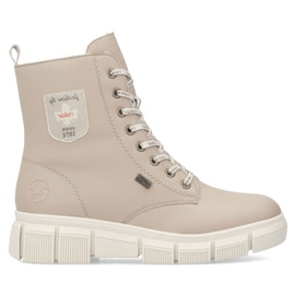 Rieker kvinnors stövlar med RKR557B -beige 23