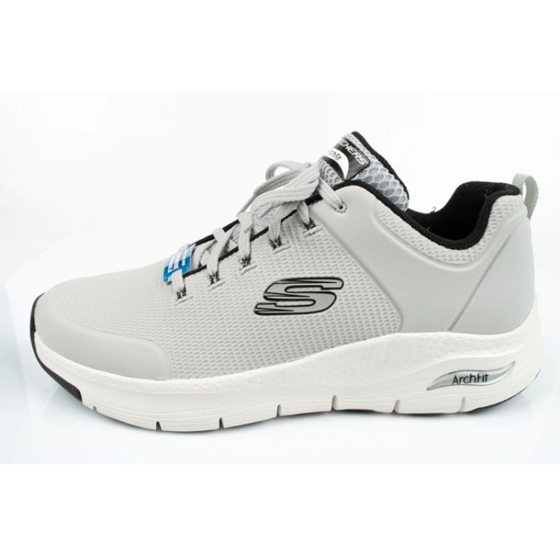 Herrsportskor Skechers Arch Fit 232200-LGBK Gray grå 2
