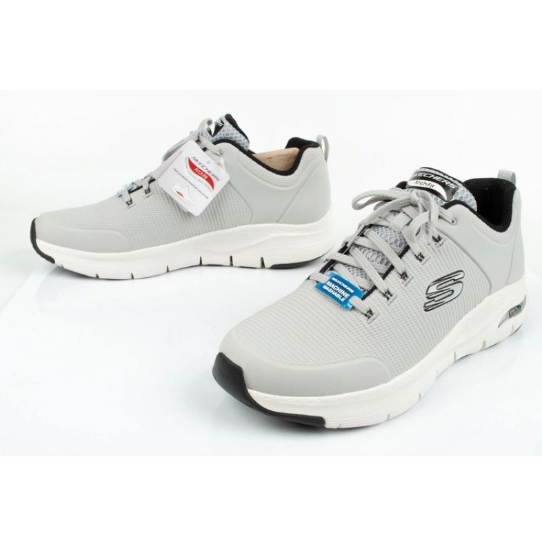 Herrsportskor Skechers Arch Fit 232200-LGBK Gray grå 6