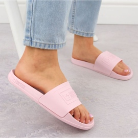 Big Star Kvinnors flip flops för den stora stjärnan OO274036 rosa pool 8