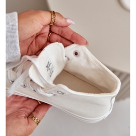 Kvinnors isolerade sneakers med Eco-Leather Big Star OO274932 vit 2