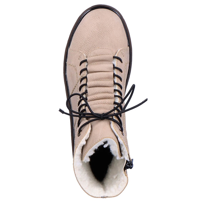 Bekväma dambeige isolerade stövlar Rieker Y3420-60 2