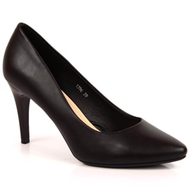Svarta Sergio Leone stilettpumps 1