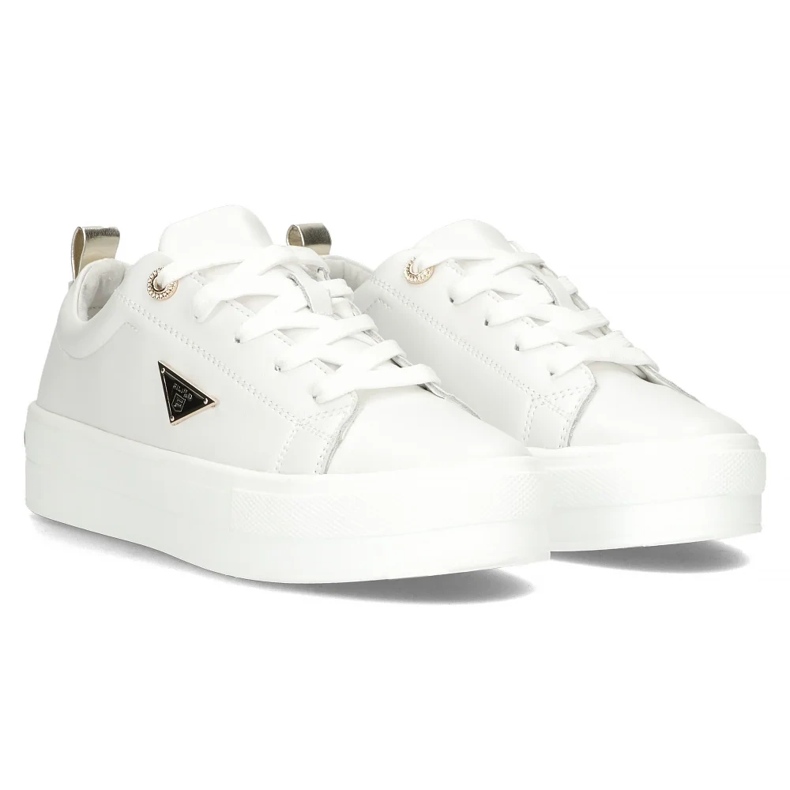 Läder sneakers filippo dp3533/25 wh vit 1