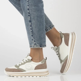 Filippo DP6787/25 läder sneakers vit 1