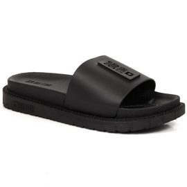 Svarta plattformstofflor för kvinnor Big Star LL274429 2