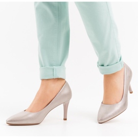 Sergio Leone 1336 gyllene pumps för kvinnor 1