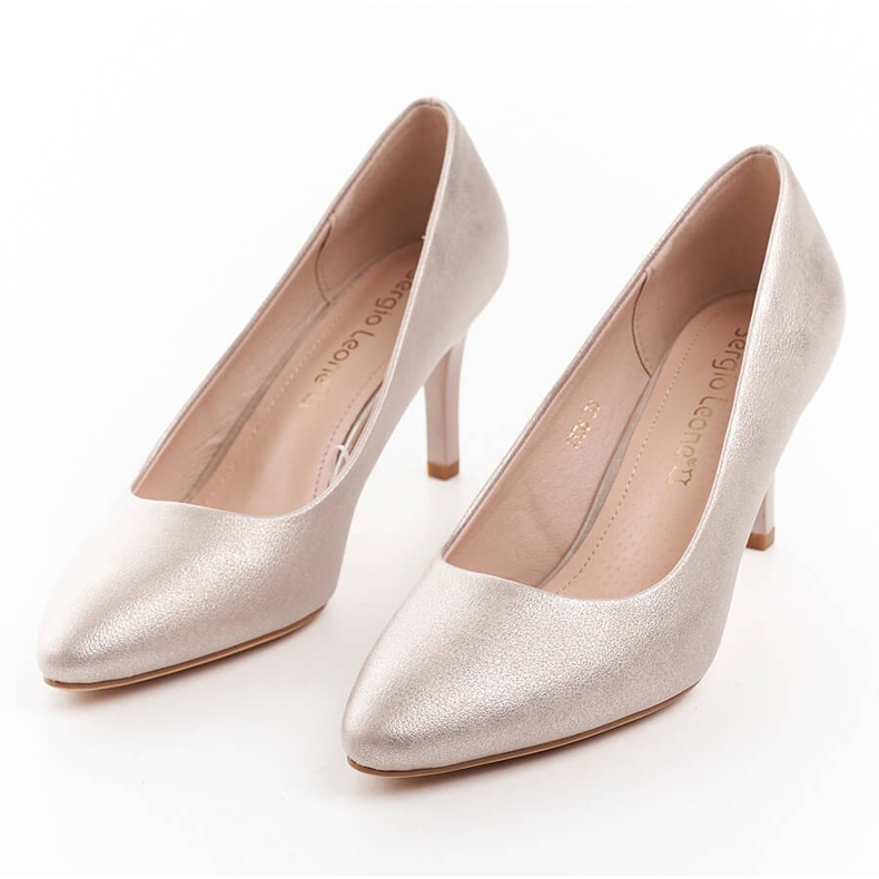 Sergio Leone 1336 gyllene pumps för kvinnor 2