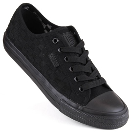 Svarta genombrutna sneakers för kvinnor Big Star LL274072 1