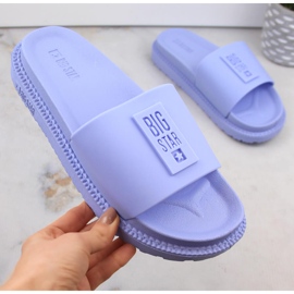 Blå plattformsflipflops Big Star LL274431 för kvinnor 2