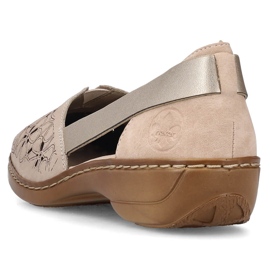 Skinnbekväma sommarskor för damer, beige Rieker 41356-60 1