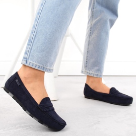 Bekväma mockasiner för kvinnor, marinblå Big Star NN274931 2