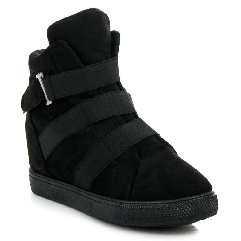 Svarta wedge sneakers 1