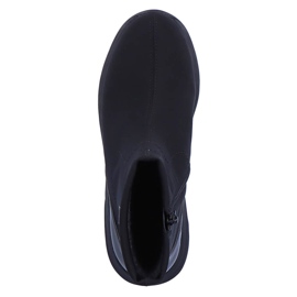 Vattentäta svarta kilstövlar för kvinnor Remonte D6677-03 1