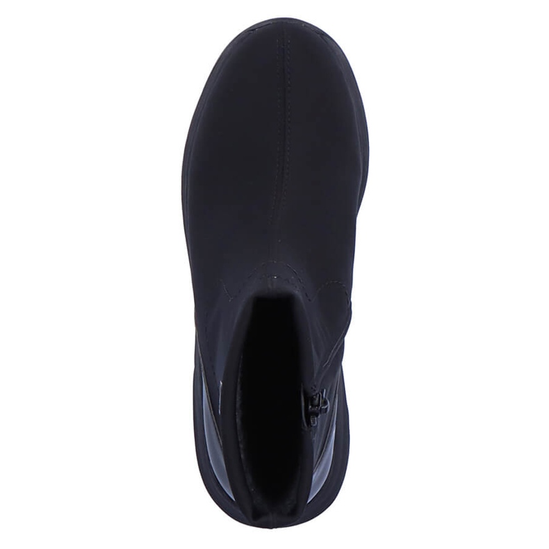 Vattentäta svarta kilstövlar för kvinnor Remonte D6677-03 1