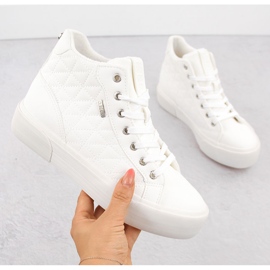 Vita quiltade isolerade sneakers Big Star OO274A479 1