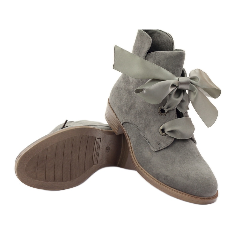 Grå Sergio Leone 300 damstövlar 3