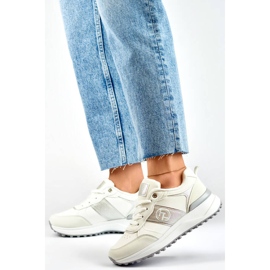 Damsportskor, platåsneakers, vita Y3806W 2