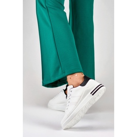 Plattsneakers dam, vita 85-710W/B 2