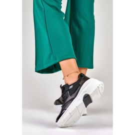 Plattsneakers för dam, svarta, 23-7B 2