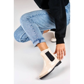 Chelsea-stövlar för kvinnor, beige, DC21BE 1