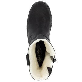 Damisolerade stövlar på den svarta plattformen Rieker 74283-00 1