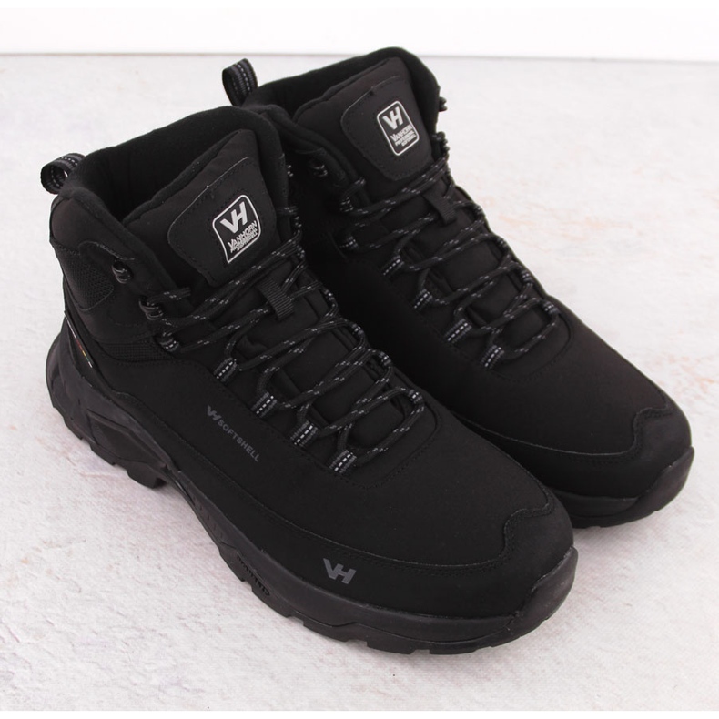 Vattentäta vandringsskor för män, svarta, Vanhorn 99302 2