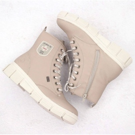 Rieker kvinnors stövlar med RKR557B -beige 25