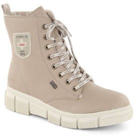 Rieker kvinnors stövlar med RKR557B -beige 27