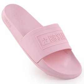 Big Star Kvinnors flip flops för den stora stjärnan OO274036 rosa pool 12