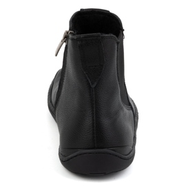 Olivier Barfota Chelsea-stövlar för kvinnor med dragkedja, isolerade 1263, svarta 6