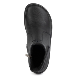 Olivier Barfota Chelsea-stövlar för kvinnor med dragkedja, isolerade 1263, svarta 1