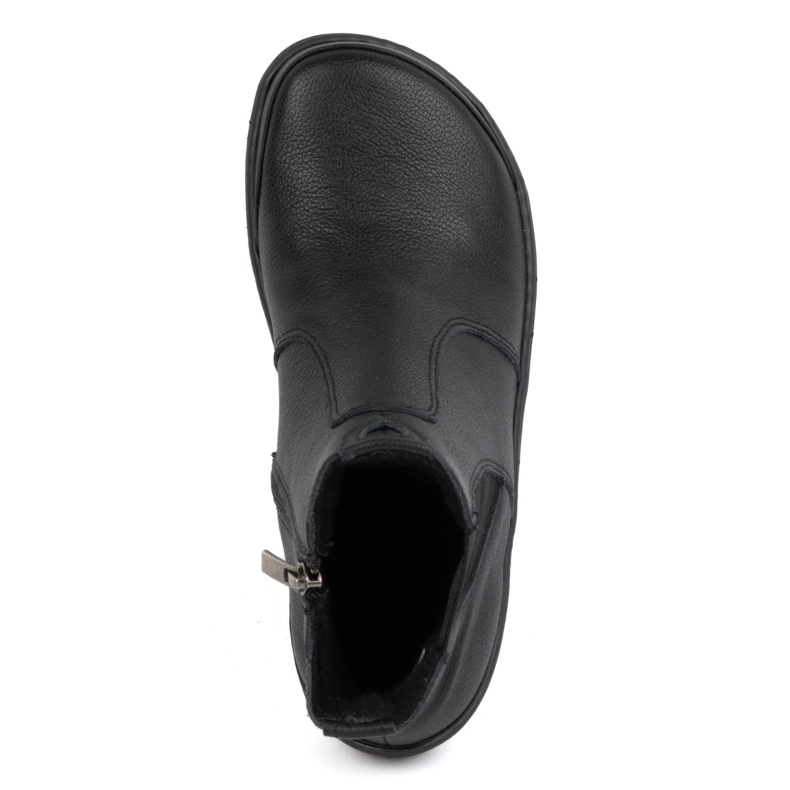 Olivier Barfota Chelsea-stövlar för kvinnor med dragkedja, isolerade 1263, svarta 1